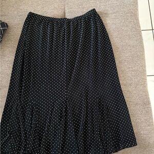 Black Polka Dot Skirt